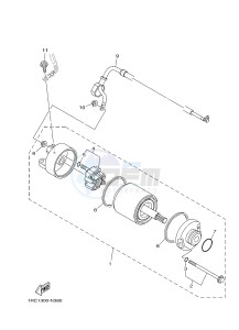 MT09 900 (1RCD 1RCE) drawing STARTING MOTOR