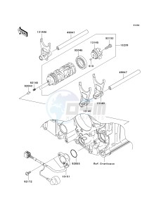 ZG 1400 A [CONCOURS 14 ABS] (8F-9F) A9F drawing GEAR CHANGE DRUM_SHIFT FORK-- S- -