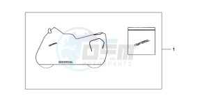 VFR800A9 Ireland - (EK / ABS MME) drawing INDOOR CYCLE COVER