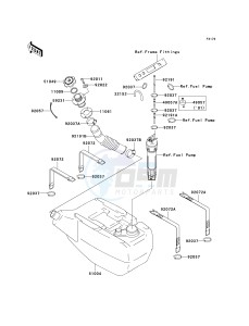 JT 1100 F [1100 STX D.I.] (F1-F2) [1100 STX D.I.] drawing FUEL TANK