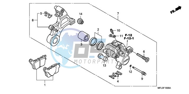 REAR BRAKE CALIPER