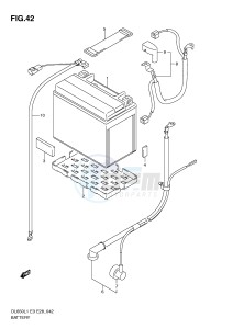 DL650 (E3) V-Strom drawing BATTERY (DL650AL1 E33)