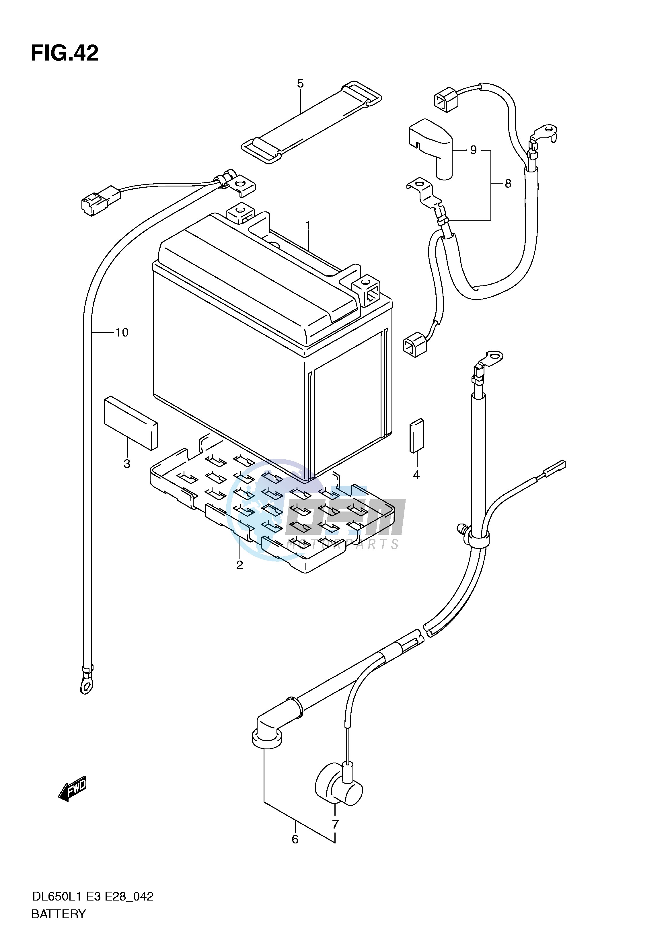 BATTERY (DL650AL1 E33)