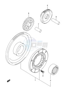 LT-A500X(Z) drawing STARTER CLUTCH