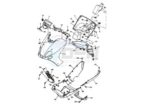 YP MAJESTY 150 drawing LEG SHIELD