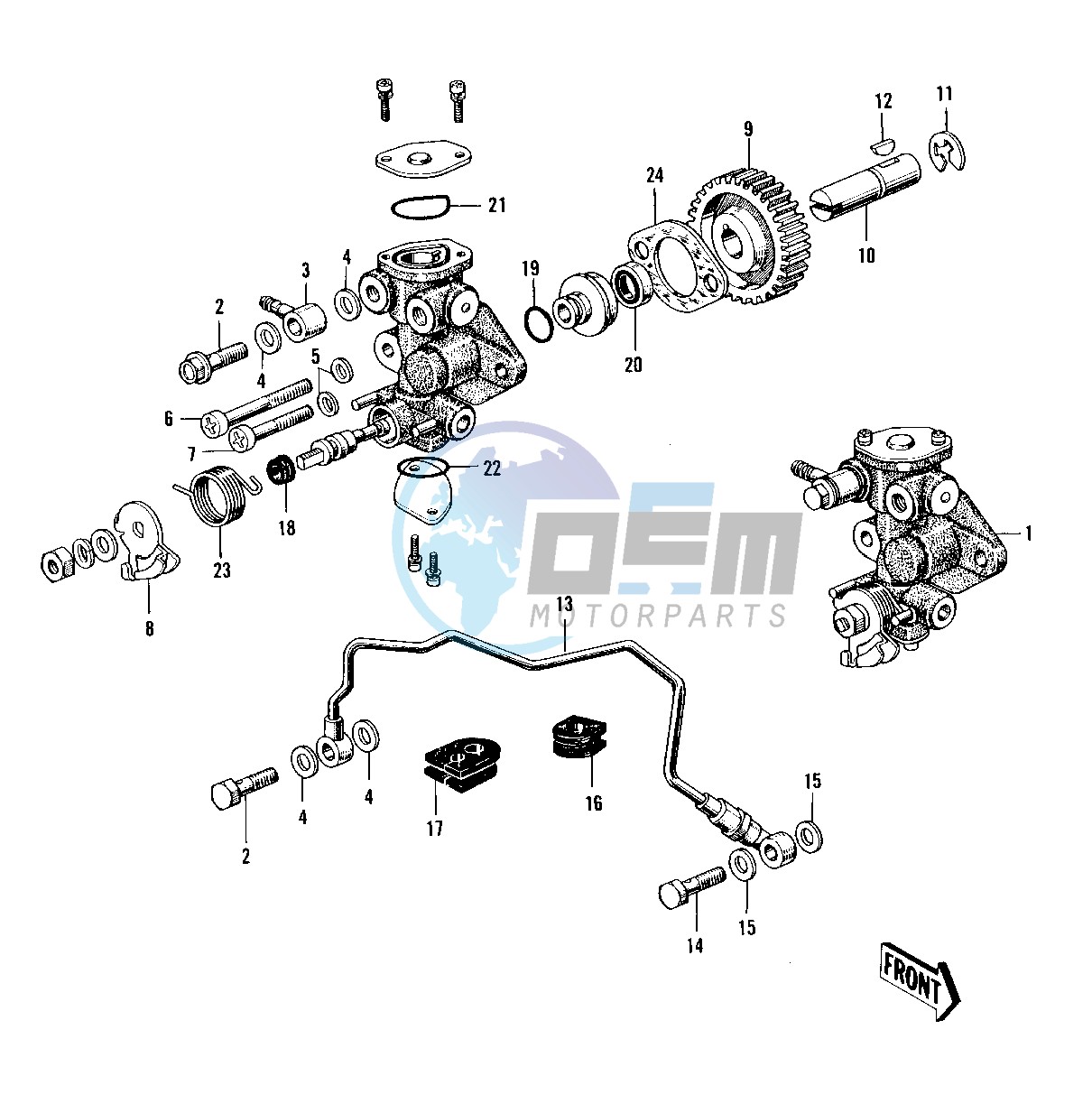 OIL PUMP -- 70-73- -