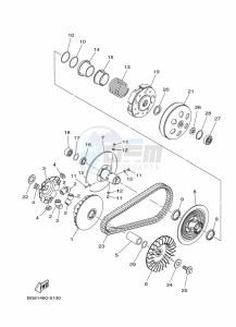 GPD155-A NMAX 150 (BBD1) drawing REAR BRAKE CALIPER