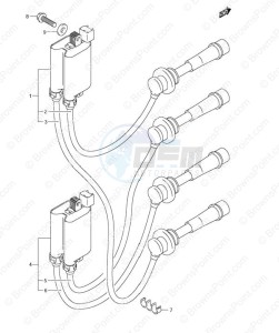 DF 100 drawing Ignition Coil