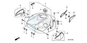 CBR1000RA9 BR / ABS MME drawing TOP SHELTER