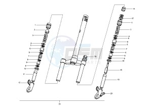 Runner SP 50 drawing Front Fork