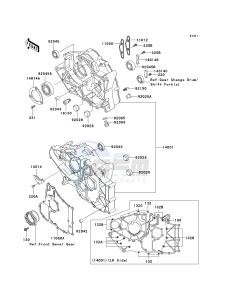 KLF 300 C [BAYOU 300 4X4] (C15-C17 C17 CAN ONLY) [BAYOU 300 4X4] drawing CRANKCASE