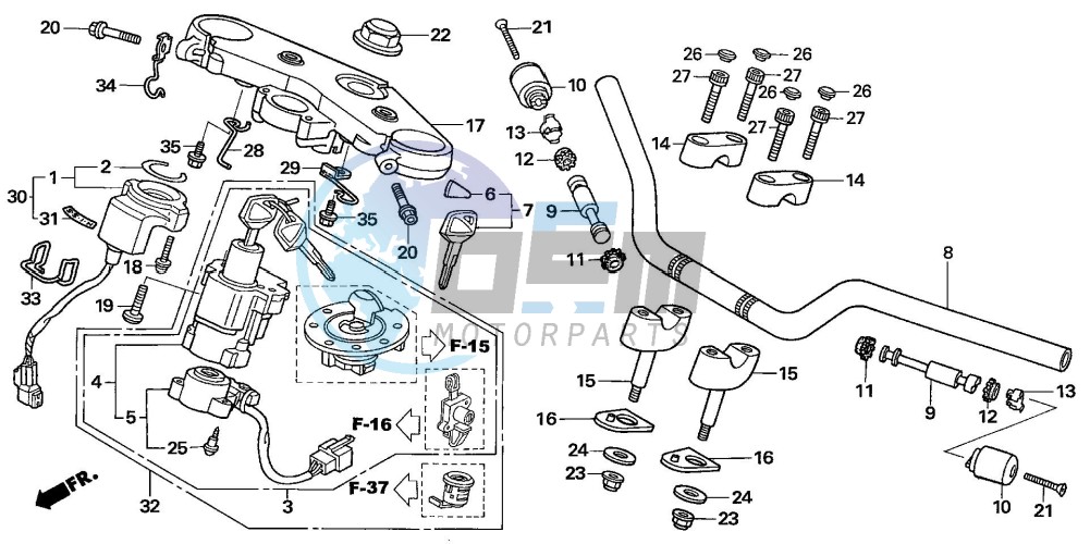 HANDLE PIPE/TOP BRIDGE