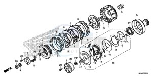 TRX250TEE FOURTRAX RECON ES Europe Direct - (ED) drawing CLUTCH