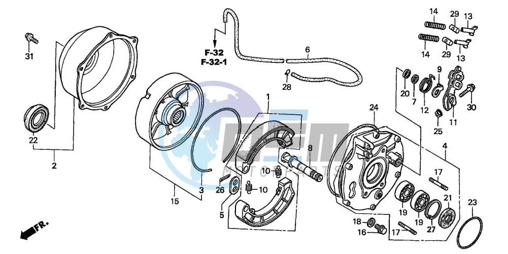 REAR BRAKE PANEL