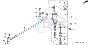 CRF450X9 U drawing RR. BRAKE MASTER CYLINDER