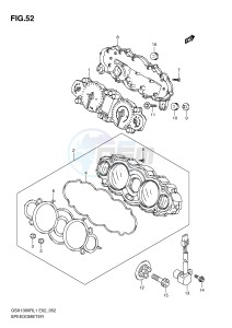 GSX1300R (E2) Hayabusa drawing SPEEDOMETER (GSX1300RL1 E2)