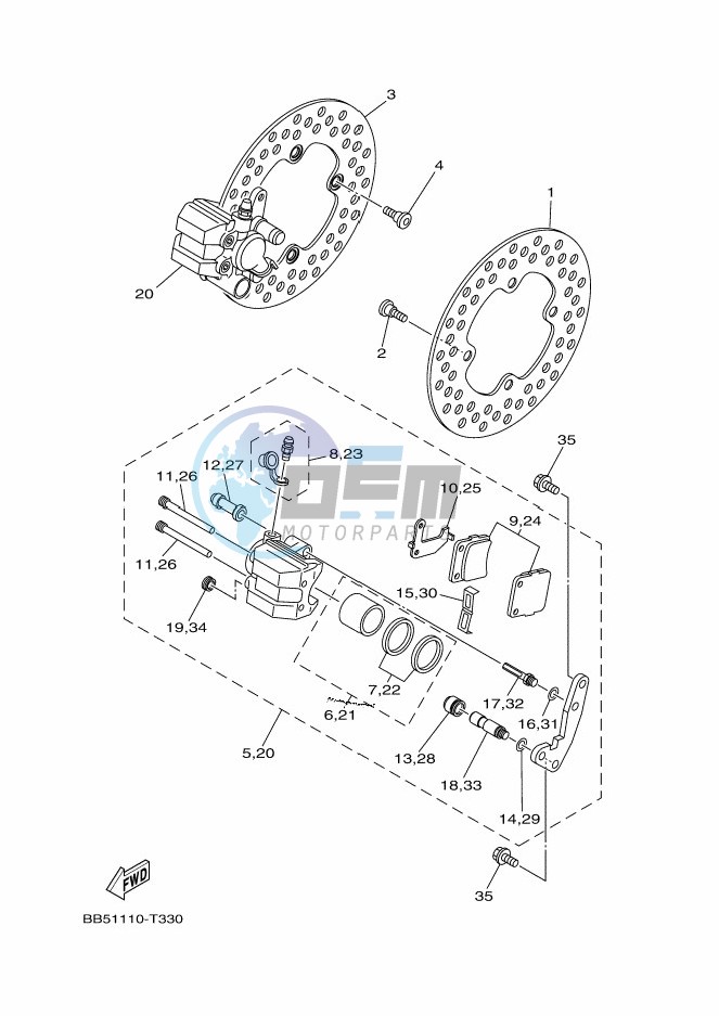 FRONT BRAKE CALIPER