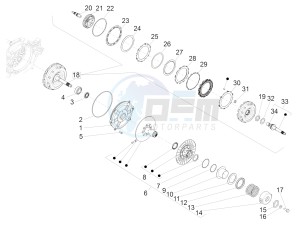 Beverly 350 4T ST ie ABS E4 300 (EMEA) drawing Driven pulley