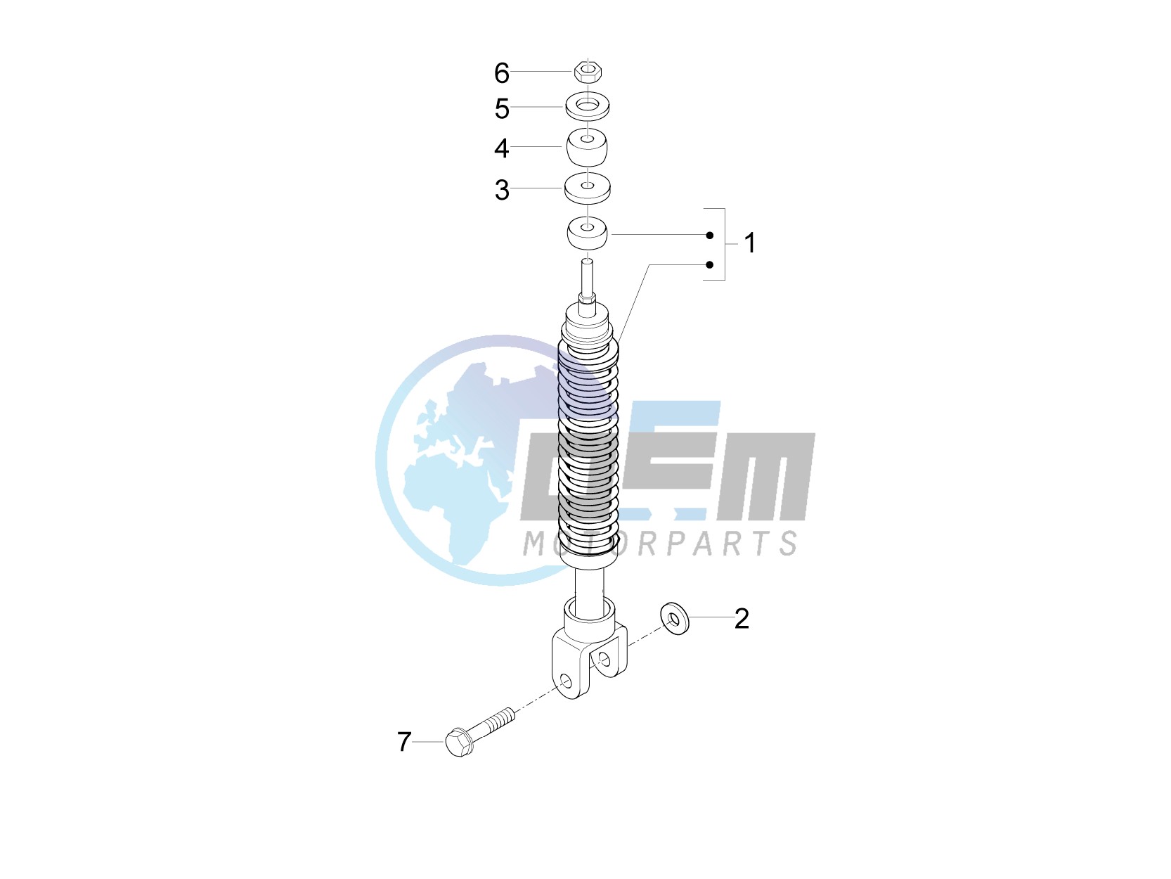 Rear suspension - Shock absorber/s