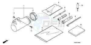 TRX400XD TRX400XD Australia - (U) drawing TOOLS