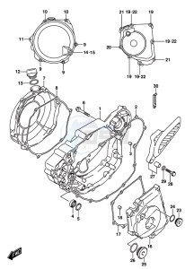 RM-Z450 drawing CRANKCASE COVER