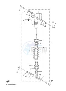 WR450F (1DX5) drawing REAR SUSPENSION