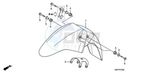 CBF125MA Europe Direct - (ED) drawing FRONT FENDER