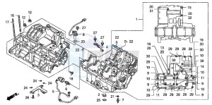 CB1300S CB1300SUPERBOLD'OR drawing CRANKCASE