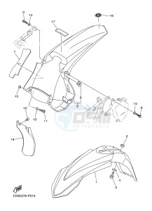 WR450F (1DXK) drawing FENDER