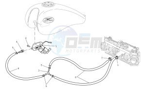 California Vintage 1100 drawing Fuel supply