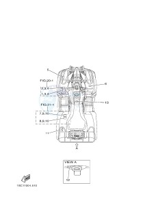 YFM300 RAPTOR 300 (1SC6 1SC7 1SC5) drawing EMBLEM & LABEL 4