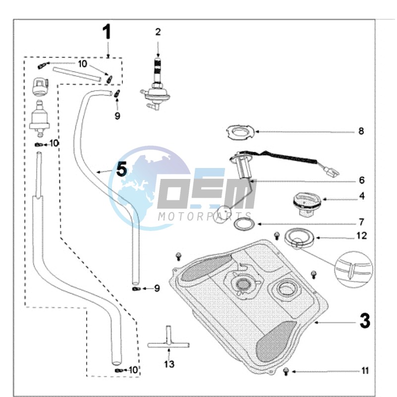 TANK AND FUEL PUMP