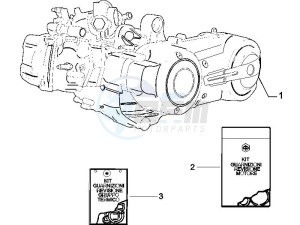 Beverly 500 2005-2006 drawing Engine assembly