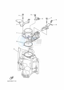 FL225FETX drawing THROTTLE-BODY