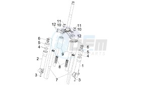 SONAR - 50 CC VTHLR1A1A 2T drawing FRONT FORK ESCORTS