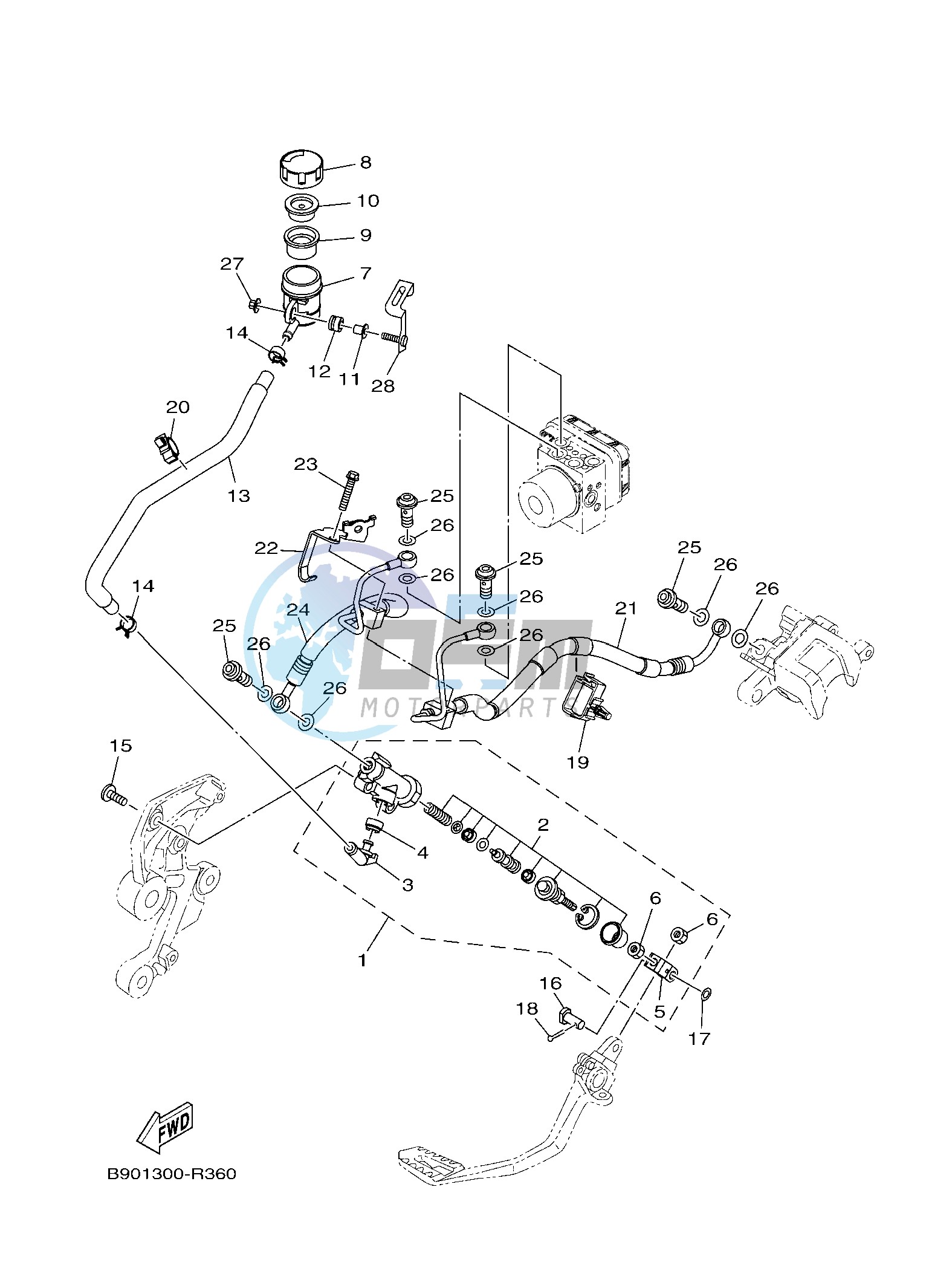 REAR MASTER CYLINDER