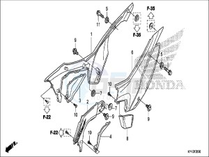 CRF110FH Europe Direct - (ED) drawing SIDE COVER