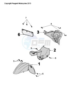 CITYSTAR 50 drawing FENDERS