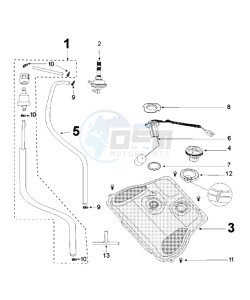 TWEET 50 VA X drawing TANK AND FUEL PUMP