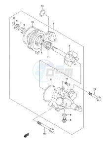 LT-A500XP Z drawing WATERPUMP