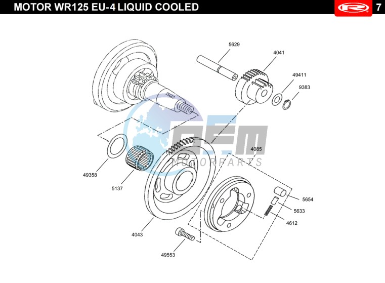 STARTER CLUTCH  EURO4