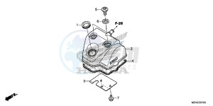 CRF450RF CRF450R Europe Direct - (ED) drawing CYLINDER HEAD COVER