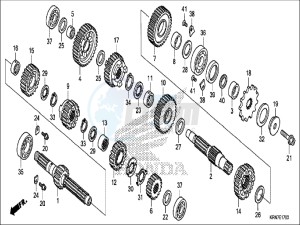 CRF250RH Europe Direct - (ED) drawing TRANSMISSION