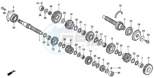 CBR600F4 drawing TRANSMISSION