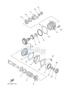 XT1200ZE SUPER TENERE ABS (2KB1 2KB2) drawing MIDDLE DRIVE GEAR