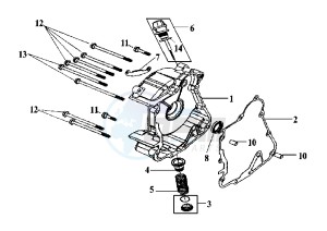 EURO MX E2 - 125 cc drawing OIL PAN