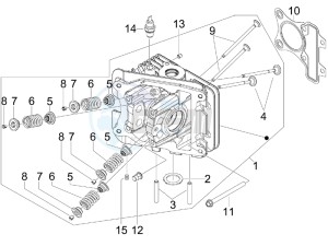 SPRINT 50 4T 4V NOABS E2 (NAFTA) drawing Head unit - Valve