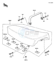 KL 250 A [KLR250] (A5) [KLR250] drawing SEAT