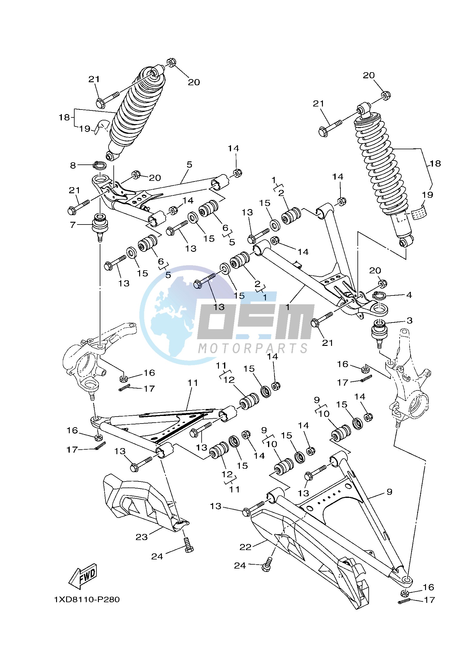 FRONT SUSPENSION & WHEEL