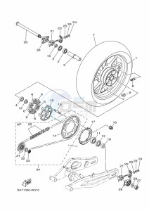 MT-07 MTN690-U (BHH1) drawing REAR WHEEL